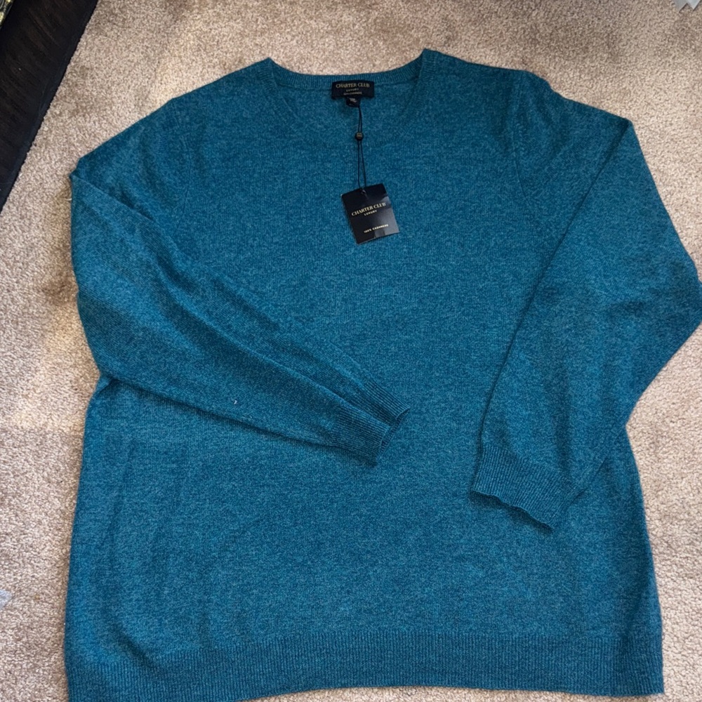 charter club 100% cashmere luxury  Sweater
